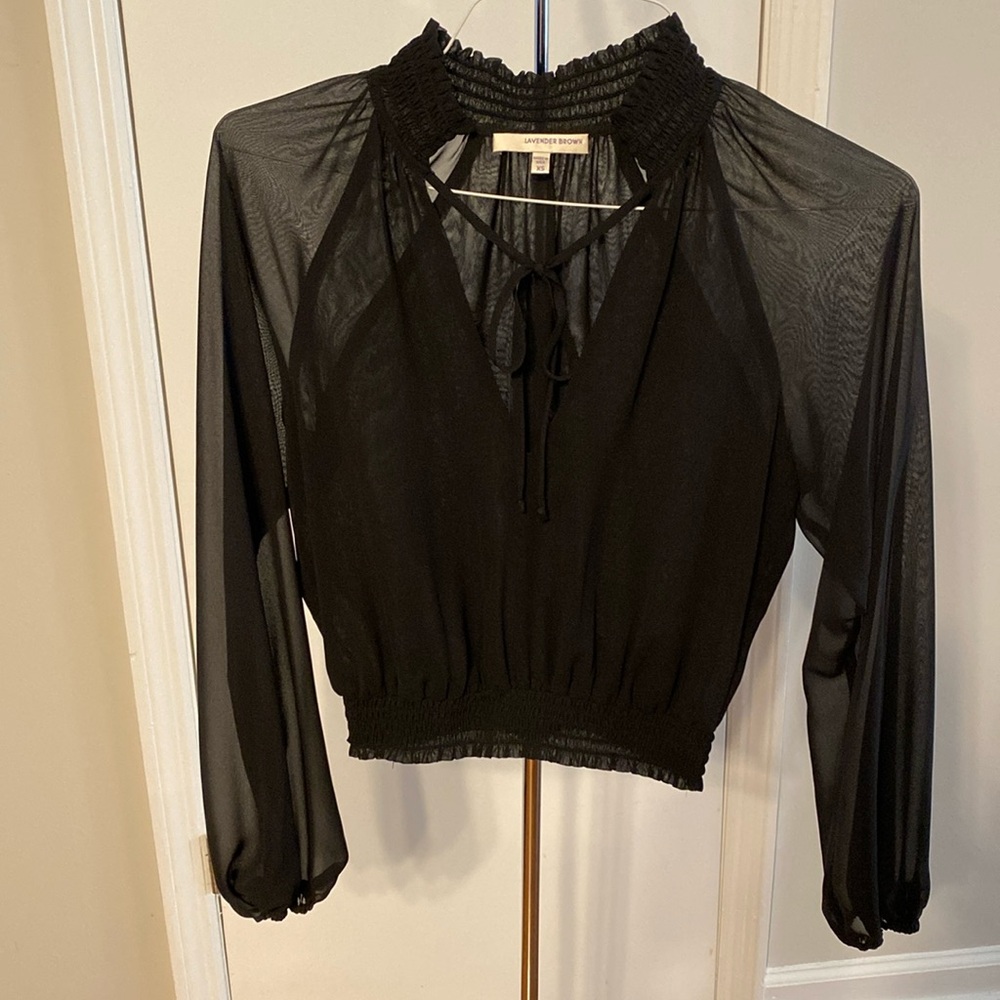 Lavender Brown Top